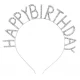 Taç Metal Taşlı Happy Bırhday Gümüş