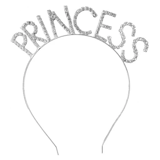 Taç Metal Taşlı Prıncess Gümüş
