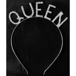 Taç Metal Taşlı Queen Gümüş