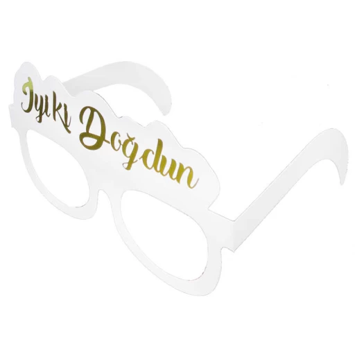 Gözlük Maske Varak İyiki Doğdun Altın 8'lı