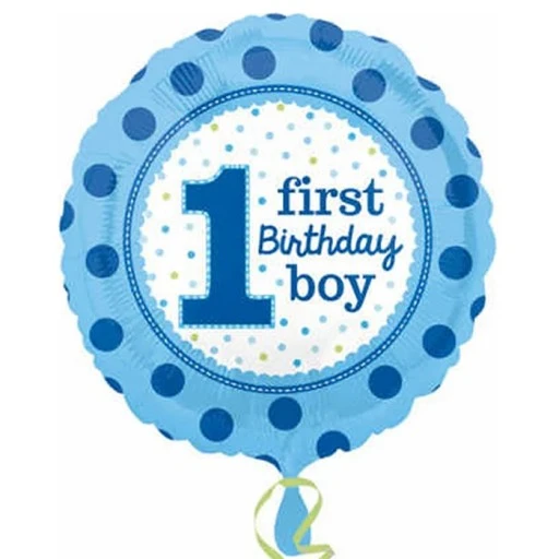 Folyo Balon 1 First Bırthday 43 cm Anagram Marka Mavi