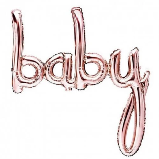 Baby İmza Folyo Balon Rose Gold (bronz) 98 cm
