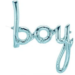 Boy İmza Folyo Balon Mavi 83 Cm