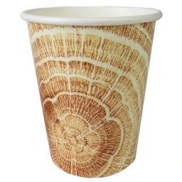 BARDAK KARTON AĞAÇ KÜTÜK GÖRÜNÜMLÜ 8OZ PK:8