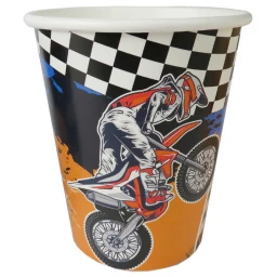 BARDAK KARTON MOTOCROSS 8OZ PK:8