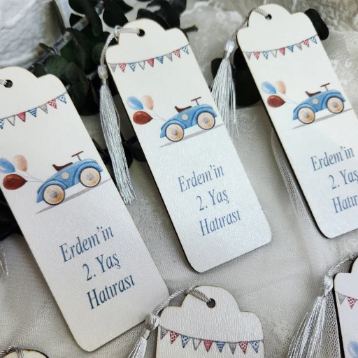 Ahşpa Kitap Ayracı Bebek Doğum Hediyesi Yeni Doğan Hediyelik Doğum Günü