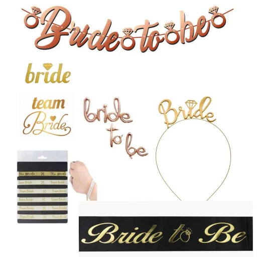Bride To Be Bekarlığa Veda Partisi Süsleme Seti İmza Folyo Balonlu