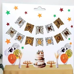 Safari Desenli İyi Ki Doğdun Banner