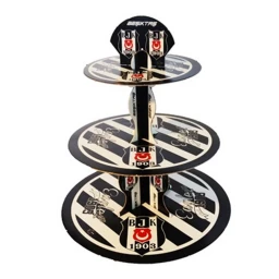 Beşiktaş Kek Standı Cupcake Kek Standı 3 Katlı