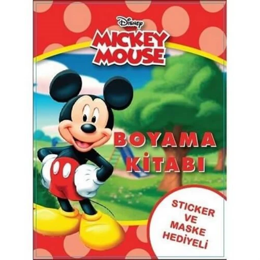 Mickey Mouse Boyama Kitabı - Sticker Ve Maskeli
