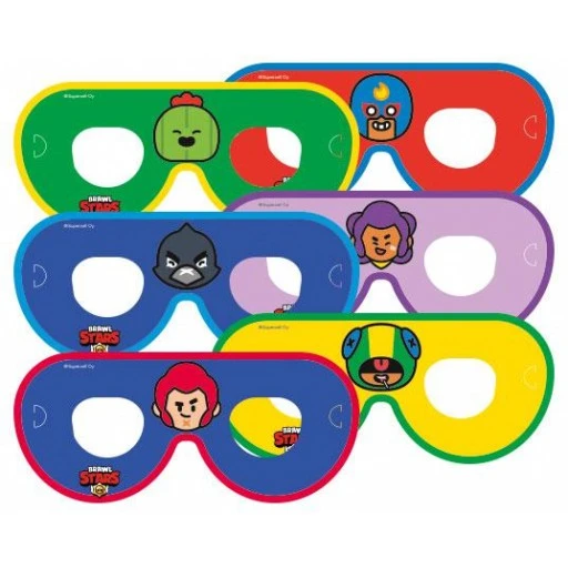 Brawl Star Maske 6'lı