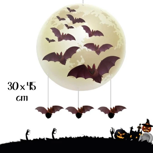 Kağıt Sarkıt Süs Cadılar Bayramı Yarasalı Süsleme