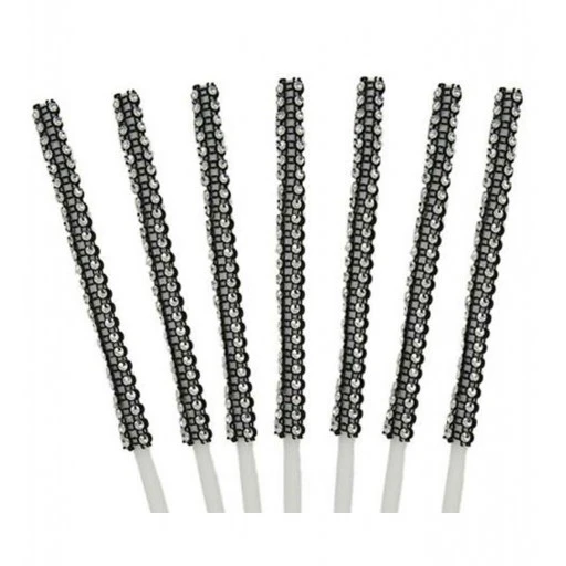 Cake Pops Çubuğu Taş Şeritli Siyah Pk12