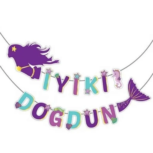 Deniz Kızı İyi Ki Doğdun 3d Banner