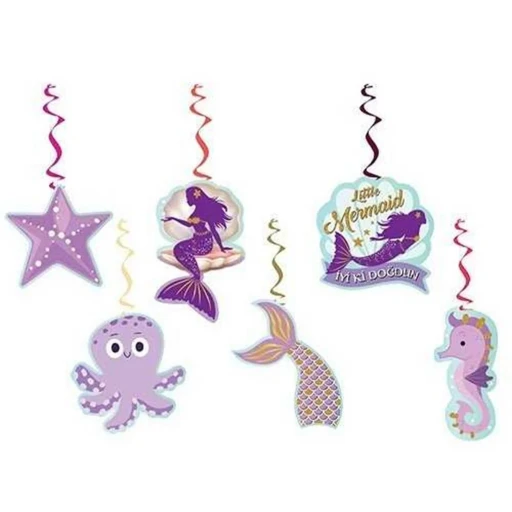 Deniz Kızı Tavan Sarkıt 6 Lı Asma Süs