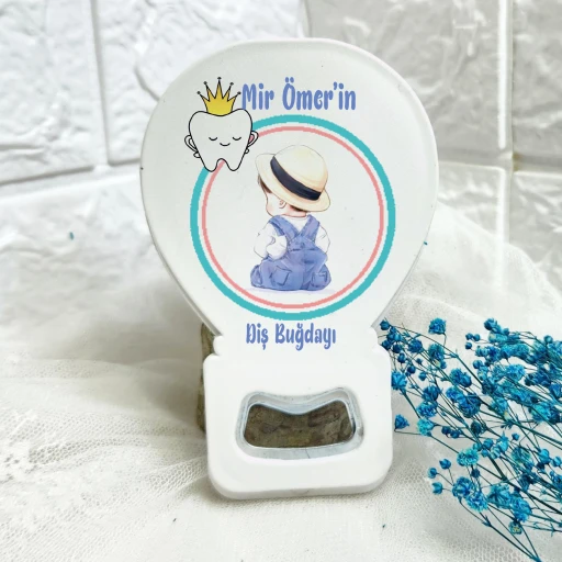 Diş Bugdayı Hediyelik Magnet Açacak Erkek