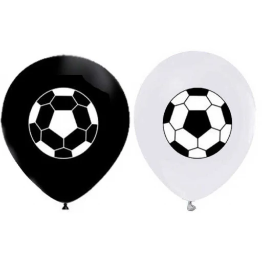 BALON FUTBOL BASKILI SİYAH BEYAZ PK:100