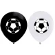 BALON FUTBOL BASKILI SİYAH BEYAZ PK:100