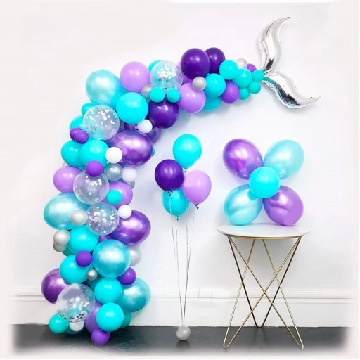 Deniz Kızı Temalı Balon Zincir Seti 100 Parça