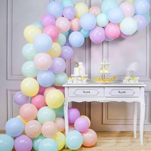 Karışık Makaron Balon Zinciri 101 Parça