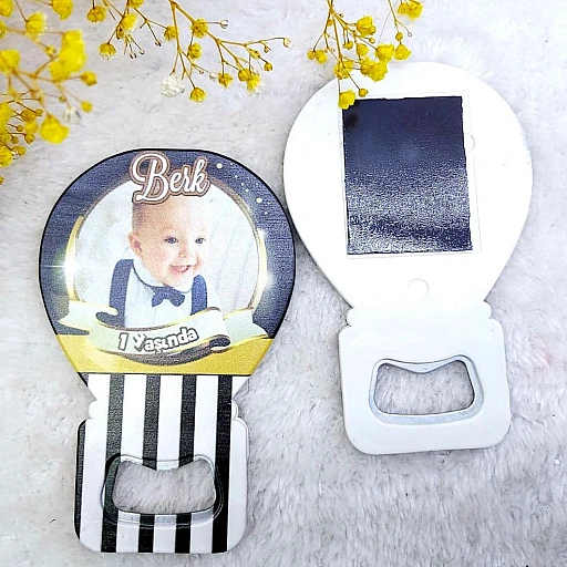 1 Yaş Balon Açacak Doğum Günü Magnet Hdbl42