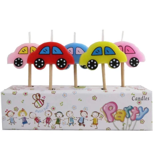 Mum Araba Modeli Kürdanlı Pk5 Pasta Mumu