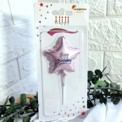 Happy Birthday Yıldız Pasta Mumu