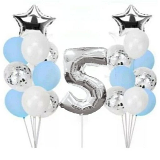 Konfetili Şeffaf Balon Doğum Günü Parti Süsleri