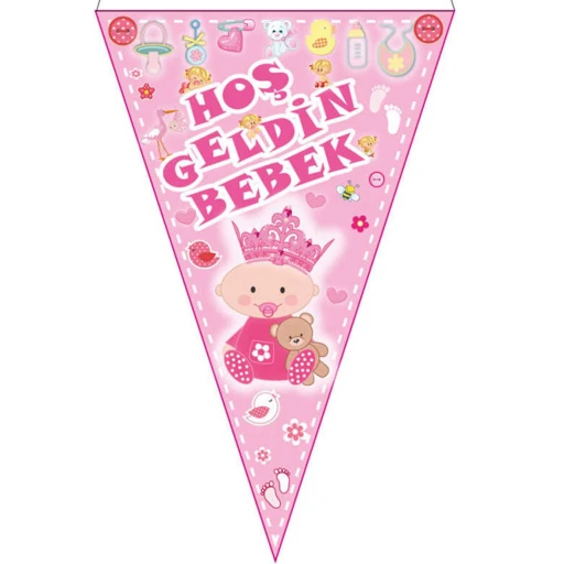 Hoşgeldin Bebeğim Flama Pembe