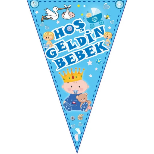 Hoşgeldin Bebek 10 Lu Mavi Flama