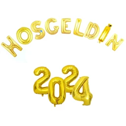 2025 Yılbaşı Süsleme Folo Balon Her Balon 40 cm H