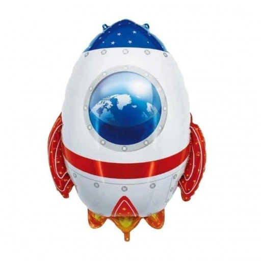 Uzay Mekiği Roket Şekilli Folyo Balon 51×64 cm