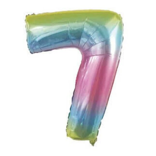 Folyo Balon Rakam 7 40 inç Rengarenk -1