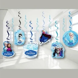 6 Lı Tavan Süsü Frozen Sarkıt Süs Kağıt