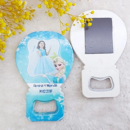 Frozen Elsa Balon Açacak Doğum Günü Magnet Hdbl14x