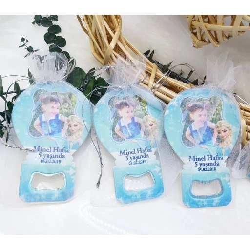 Frozen Elsa Balon Açacak Doğum Günü Magnet Hdbl14x