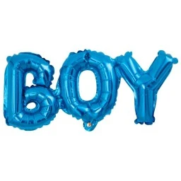 Boy Yazılı Mavi Folyo Balon