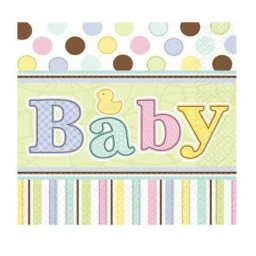 Baby Rengarenk Kağıt Peçete 33x33cm 16'lı