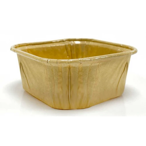 Kap Kek Kapsülü Karton Kare Kraft Naturel 50'li Parti Malzemesi