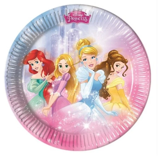 Prensesler Karton Tabak (8 Adet)