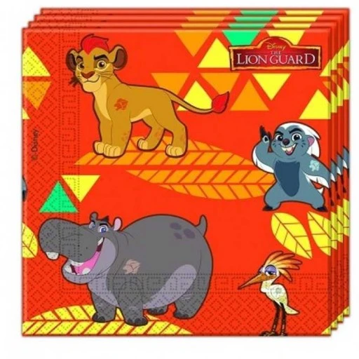 Lion Guard Temalı Kağıt Peçete 33x33cm 20'li