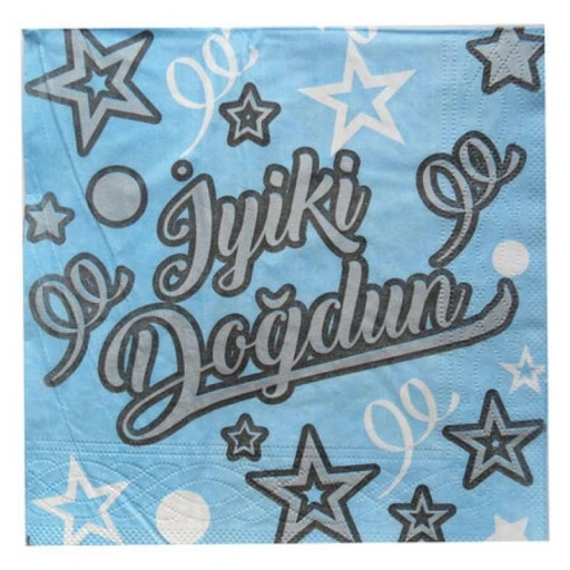 İyi Ki Doğdun Mavi Peçete 16'lı
