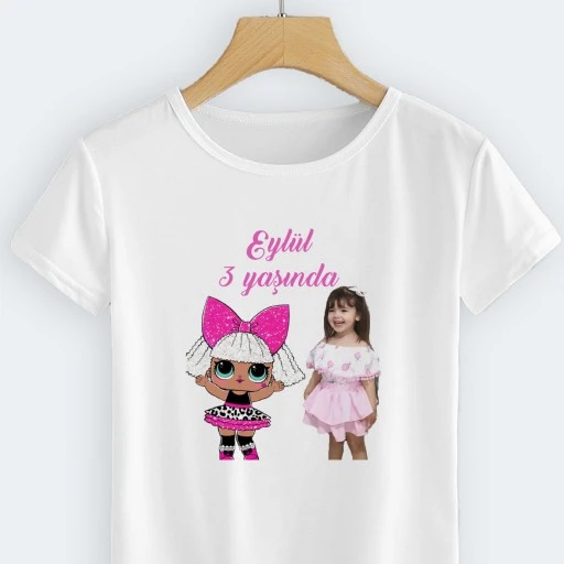 Doğum Günü Cocuğu Kız Baskılı Tişört