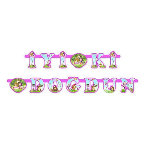 Masha Ve Kocaayı İyi Ki Doğdun Hapy Birthday Set