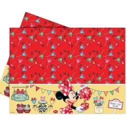 Minnie Kırmızı MASA ÖRTÜSÜ 120X180cm PK:1
