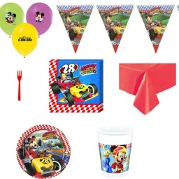 Mickey Roadster 8 Kişilik Doğum Günü Süsleri Parti Malzemeleri