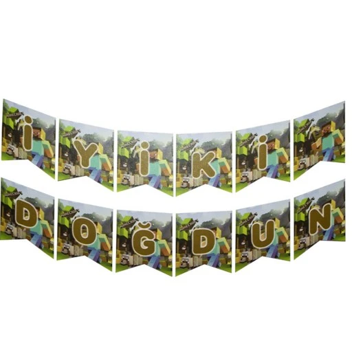 Minecraft İyi Ki Doğdun Flama Banner