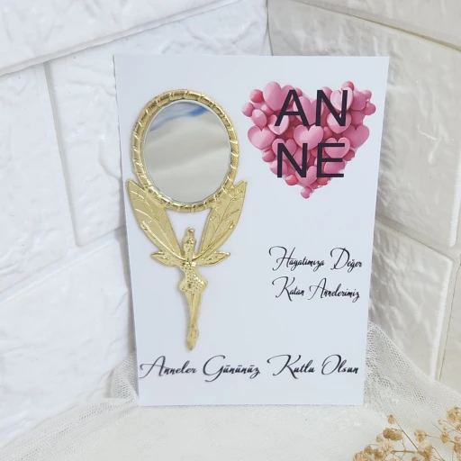 Anneler Günü Hediyesi Metal Ayna Personele Anneler Günü Hediyesi