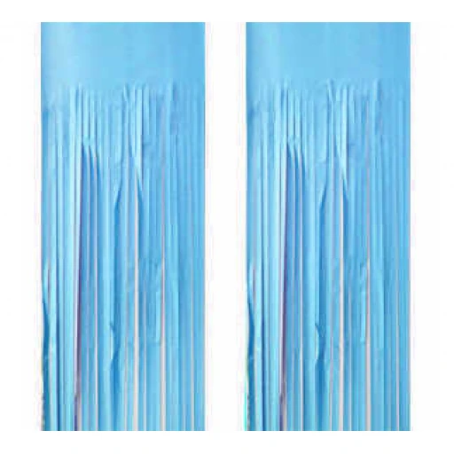 Fon Süsü Metalize Makaron Mavi 2'li Li