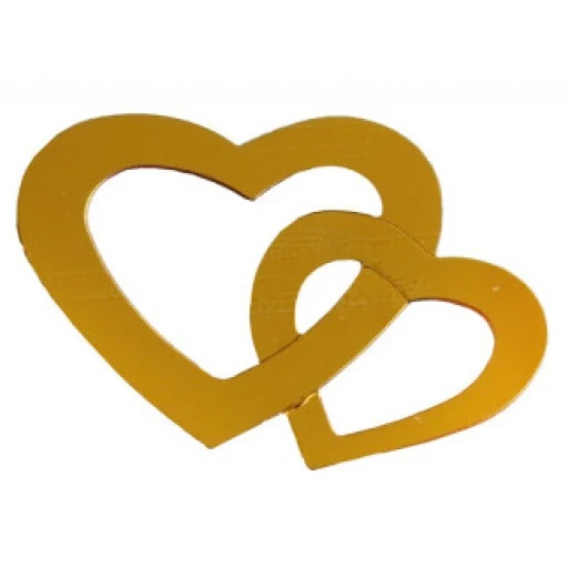 Kalp Çiftli Metalize Süsleme Altın 50'li Gr